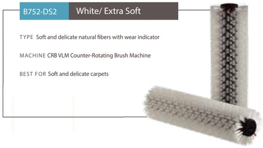 CRB White/Extra Soft Cylindrical Brushes